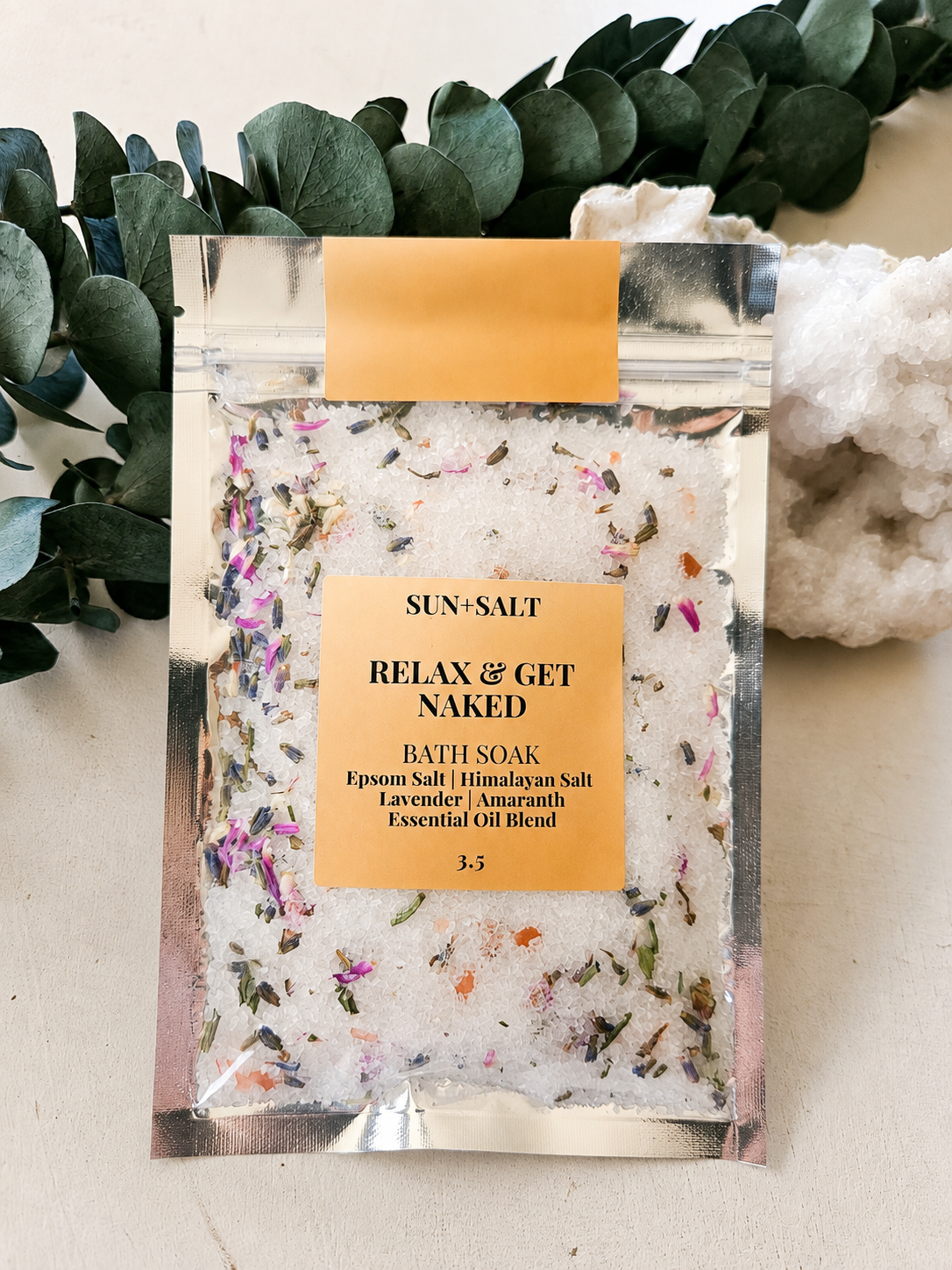 Relax & Get Naked Bath Soak | Intention Salt | Spicy Gift