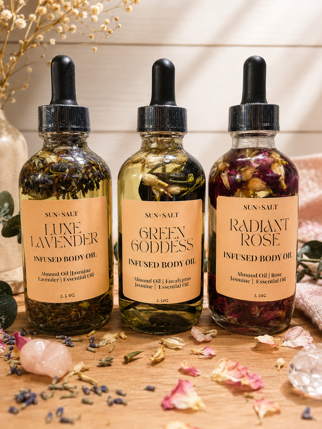 Assorted Infused Body & Face Oil Bundle