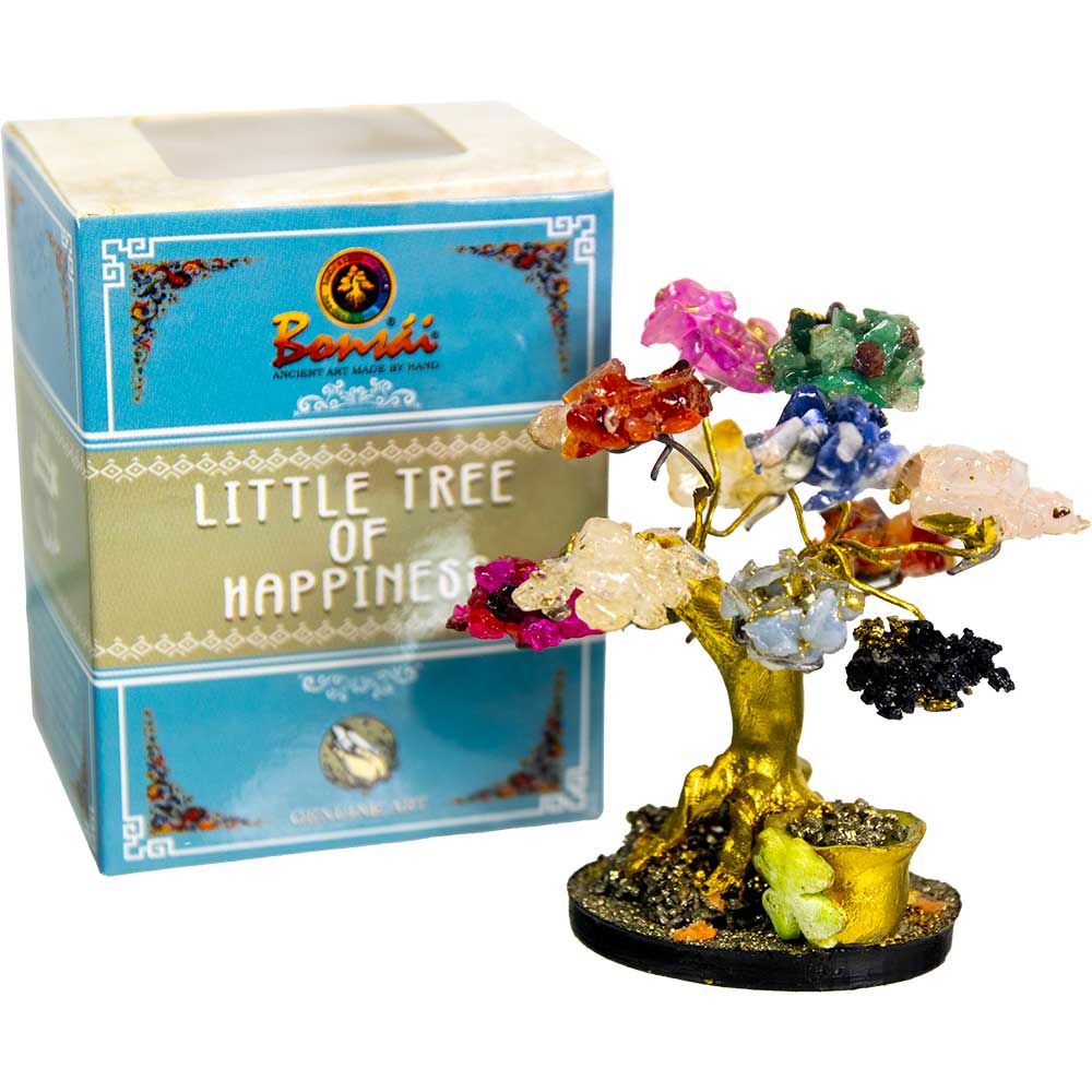 Bonsai Gemstone Tree - Happiness (Each): Multi Colors / Gemstones