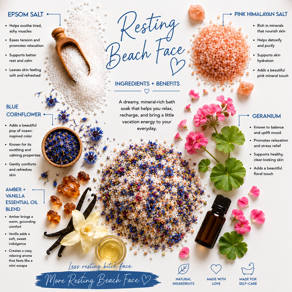 Resting Beach Face Bath Soak Single Use | Fall Product