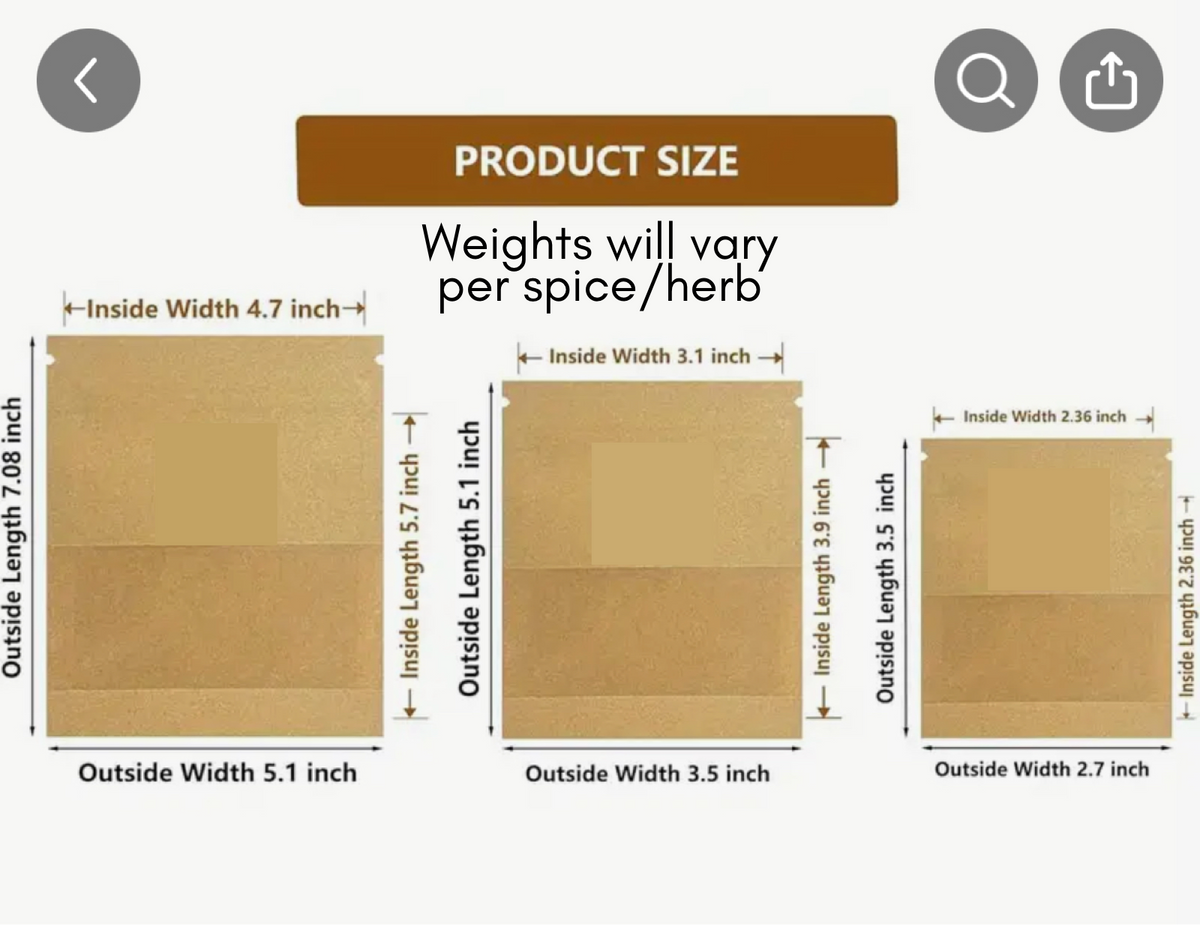 Witchcraft Herbs & Spices - Bulk Ritual Supplies: Pepper / Small