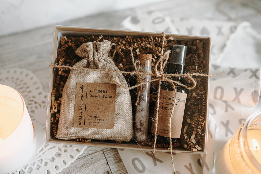 Rose & Eucalyptus Self Care Gift Box – Spa Set