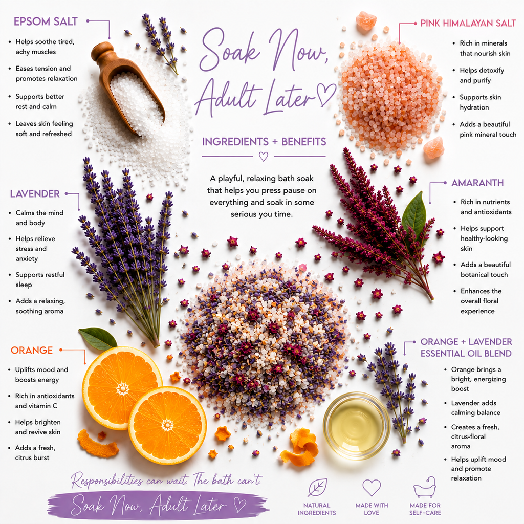 Soak Now, Adult Later Bath Salt | Spa Day | Birthday Gift